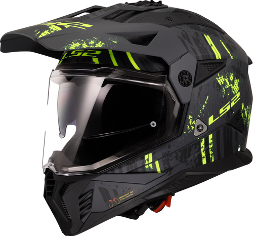 CRAZY - GLOSS BLACK/HI-VIS YELLOW - Blaze II | LS2 USA