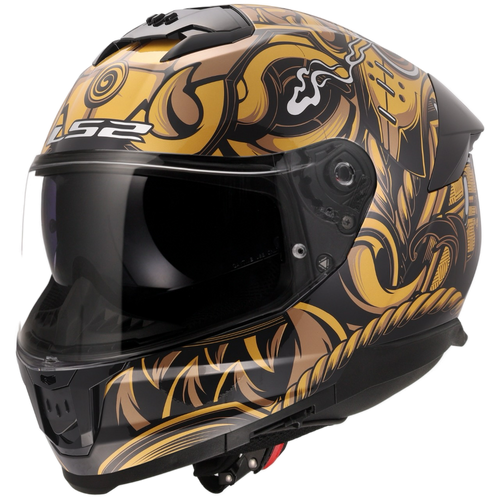 『HAMI 2430 GOLD×BLACK』 SAMURAI - GLOSS BLACK/GOLD - Stream II | LS2 USA