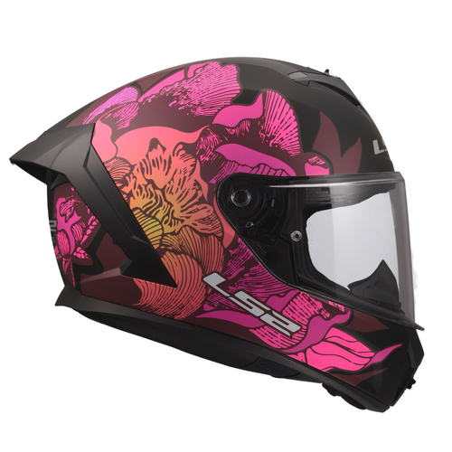 POPPIES - MATTE BLACK/PINK - Rapid III | LS2 USA