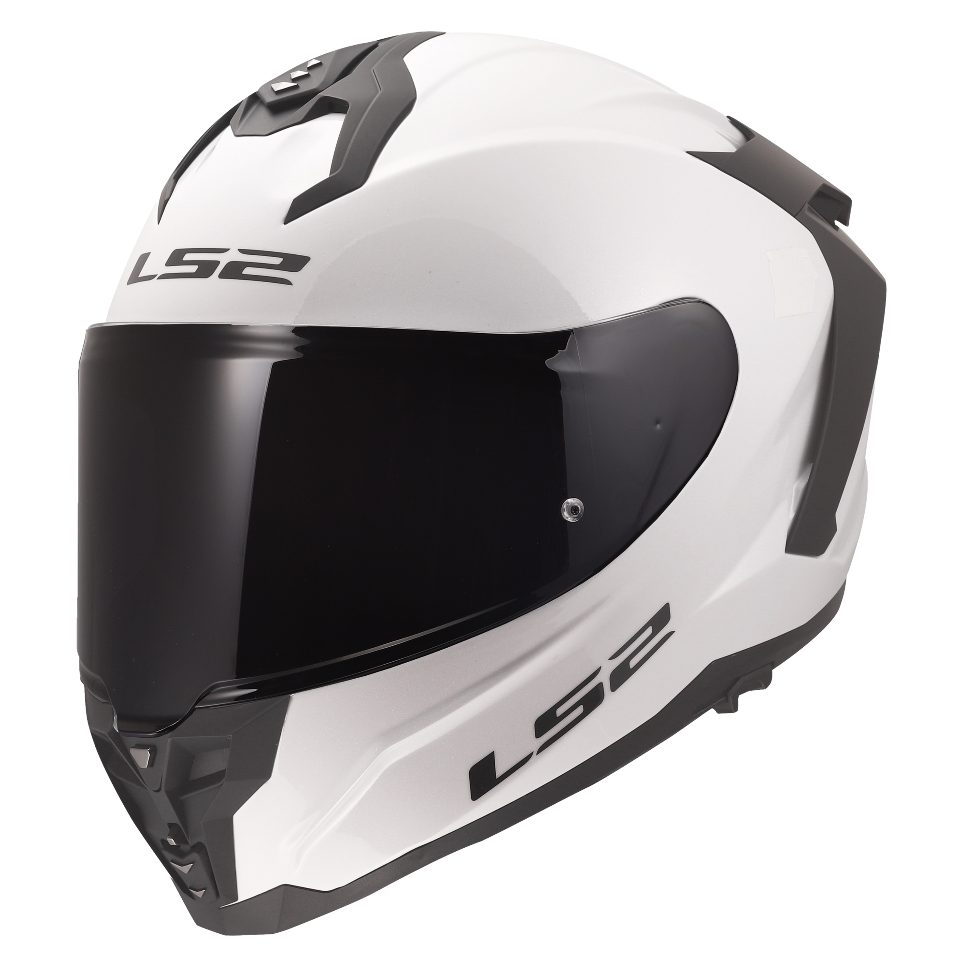 SOLID - GLOSS WHITE SHELL/MATTE BLACK VENTS & SPOILER - CHALLENGER II