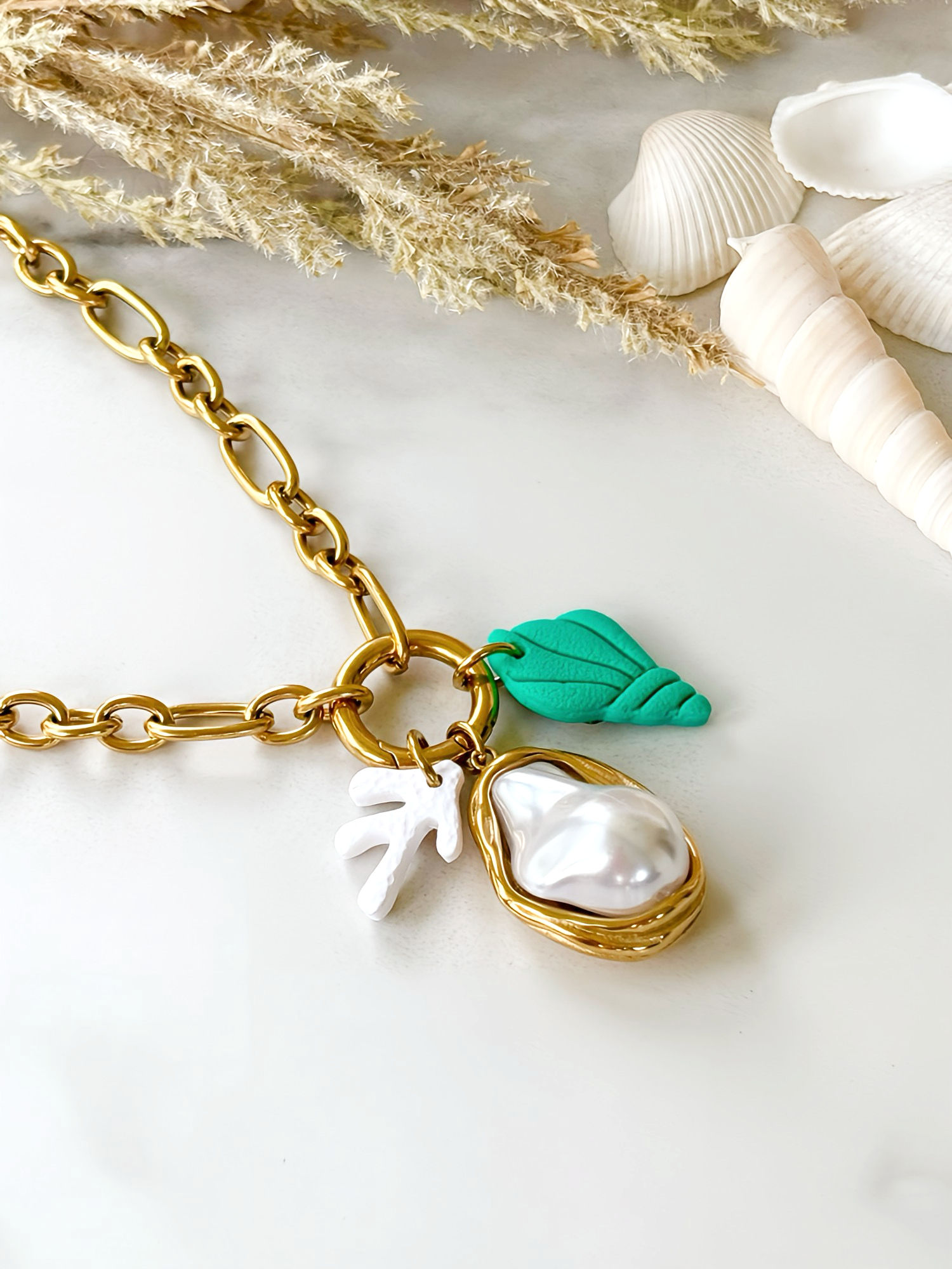 Pearl Coral Necklace