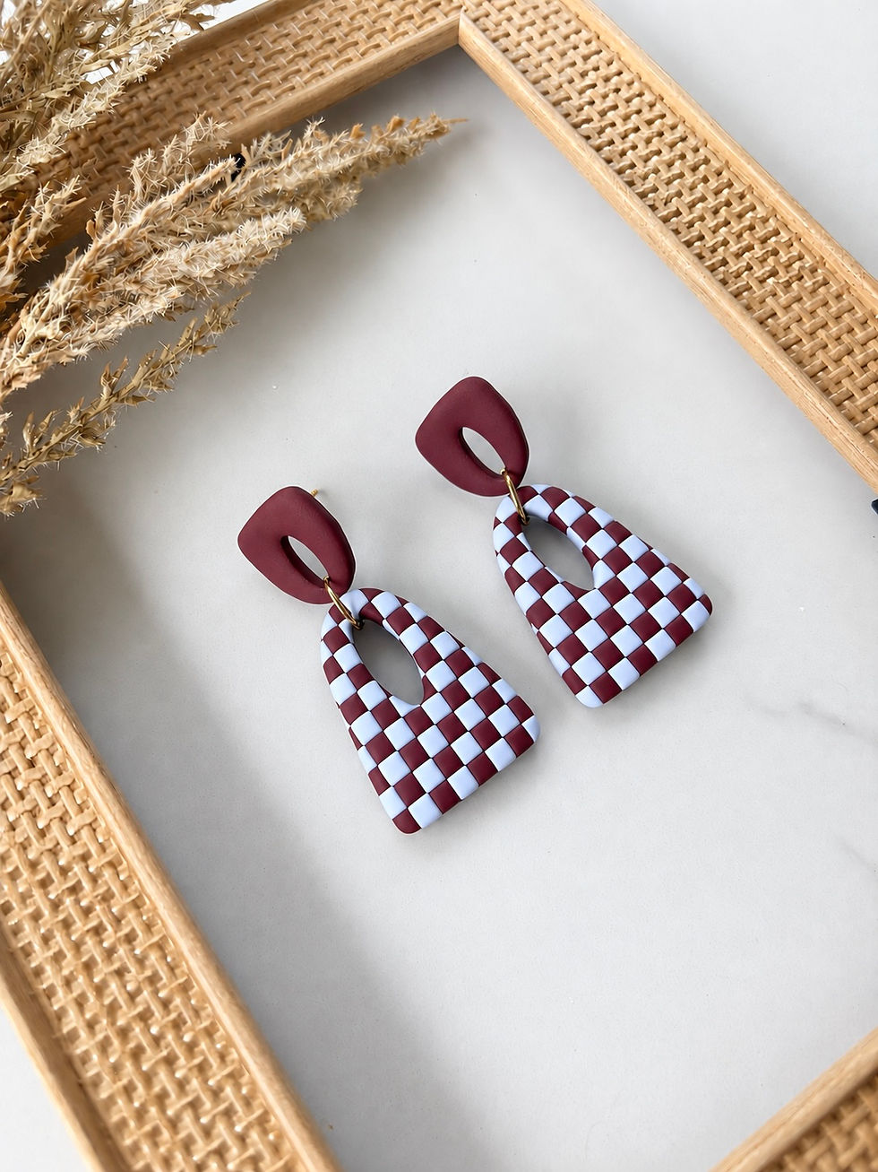 Miniatura: Checked Earings