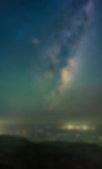 Remutaka Trig Milky Way - looking over the Martinborough area