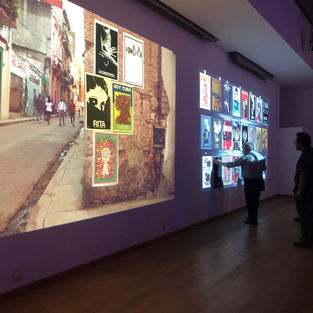 #expo mapping installation #live street view #cuban cinema flyers 