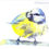 Thumbnail: Bird Card, Blank Greetings Card
