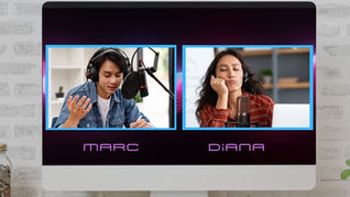 A podcast guest is bored with generic questions
