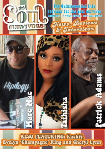 Marc Mac on the cover of Issue 61 of The Soul Survivors Magazine