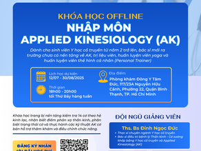 Khóa học: Nhập môn Applied Kinesiology (AK)