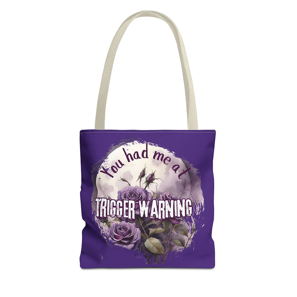 Thumbnail: Floral Trigger Warning Tote Bag