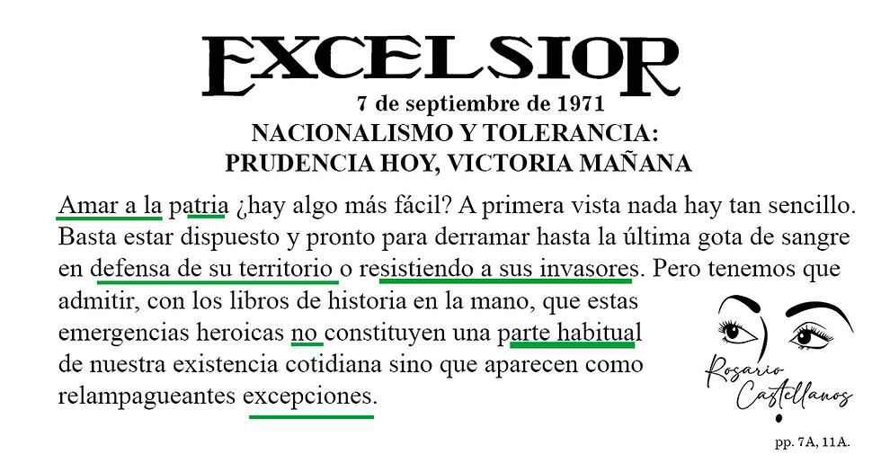 NACIONALISMO Y TOLERANCIA: PRUDENCIA HOY, VICTORIA MAÑANA