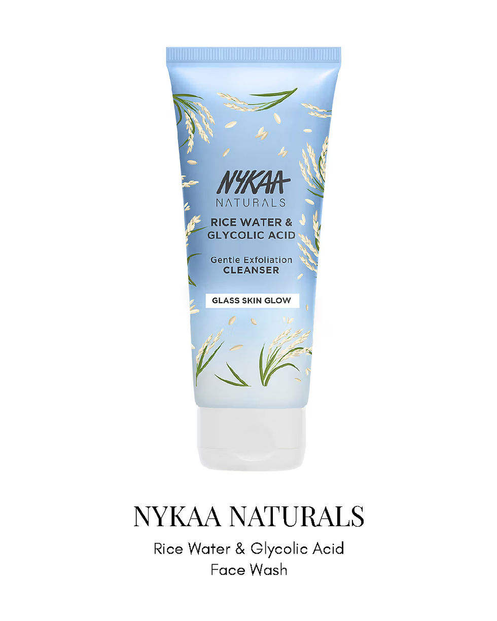Nykaa Naturals Rice Water & Glycolic Acid Face Wash