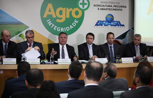 Blairo Maggi anunciou os resultados de 2017 (Foto: Carlos silva/Mapa)