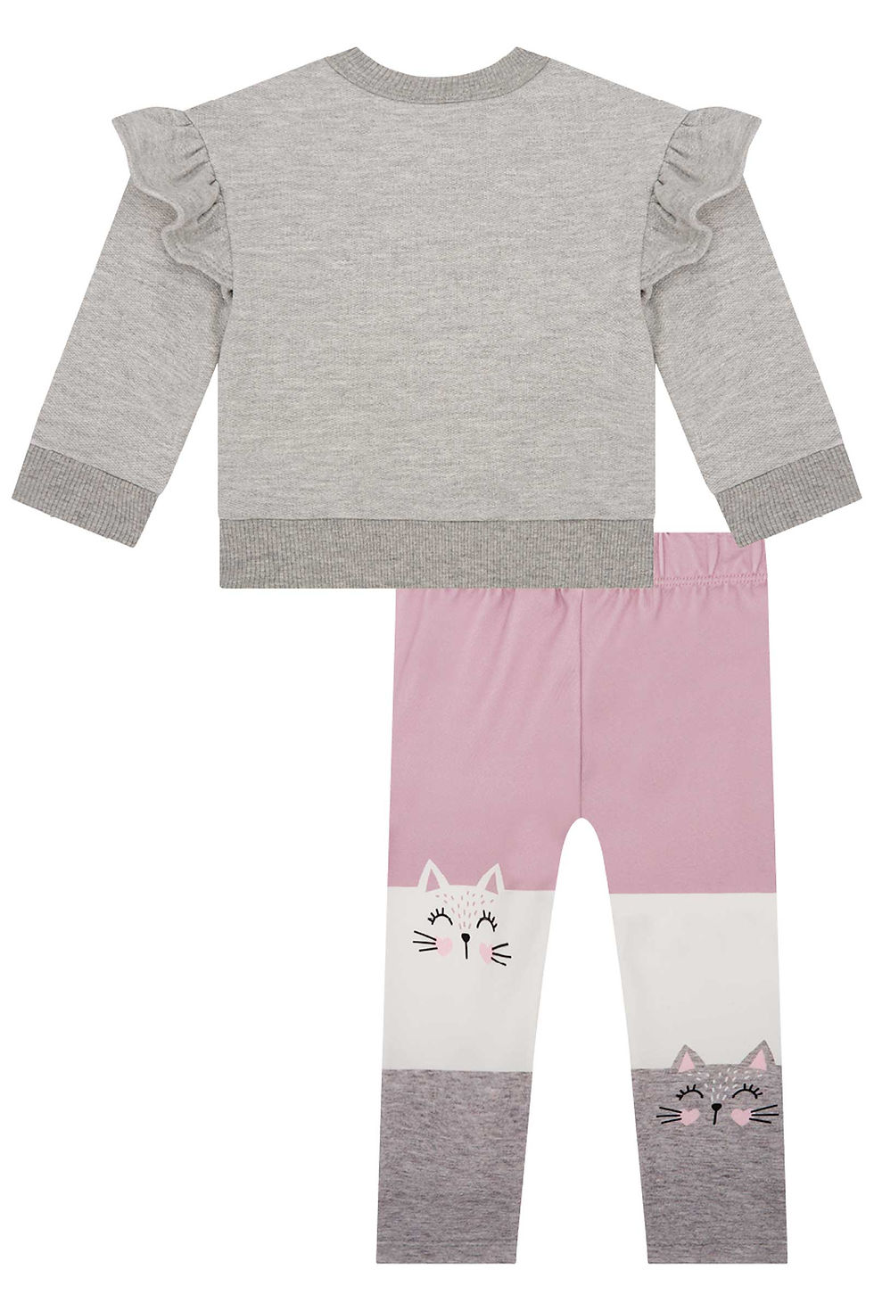 Miniatura: Conjunto de Blusão em Moletom com Pelúcia e Calça Legging em Termoskin - 51090