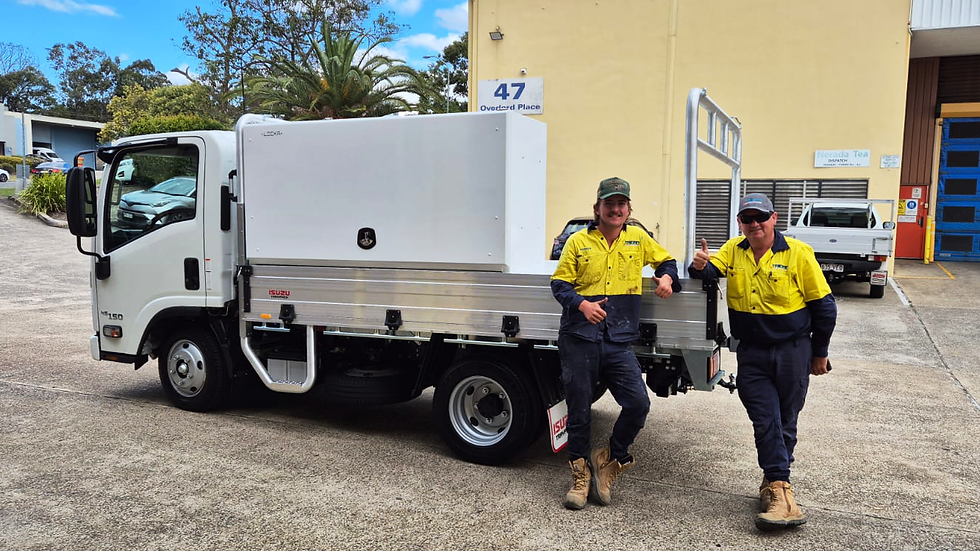 Tridan Electrical: LOCKA™ Fit-Up on an Isuzu NLR 45-150 in ARC White