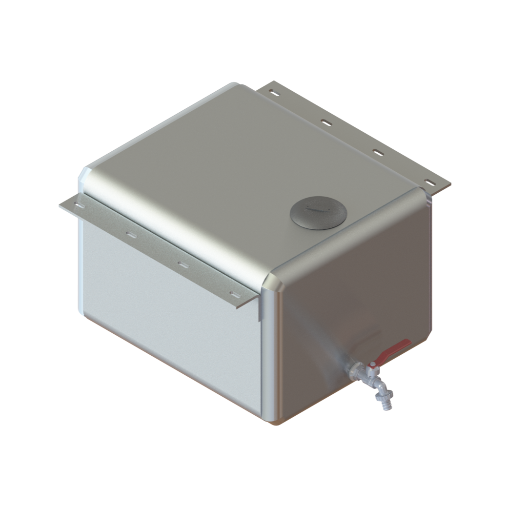 Aluminium Water Tank with Welded Mounts