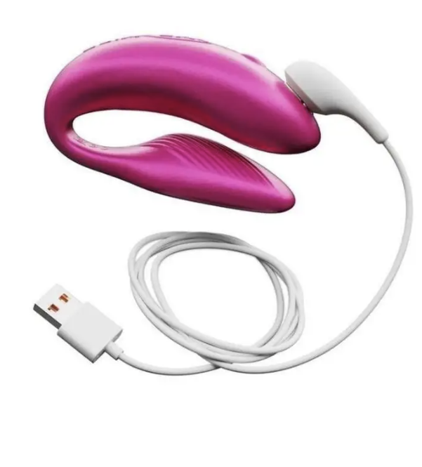 Thumbnail: We-Vibe Chorus Rechargeable Couples Vibrator with Squeeze Remote Control 