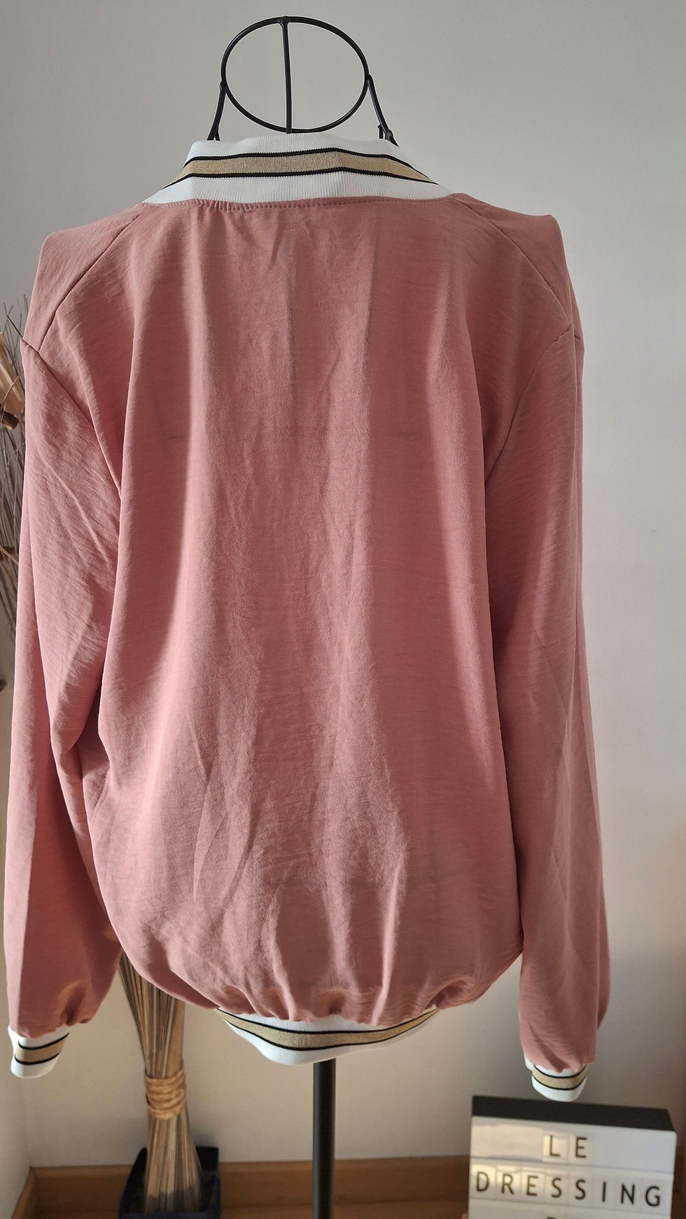 Miniature : Bombers léger rose blush à zip