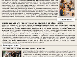 Butlletí 013, programa assessorament i suport AFA