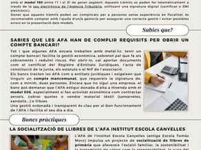 Butlletí 006, programa assessorament i suport AFA