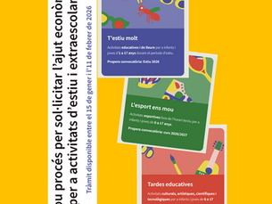 Ajuts econòmics per activitats d'estiu i extraescolars!!!