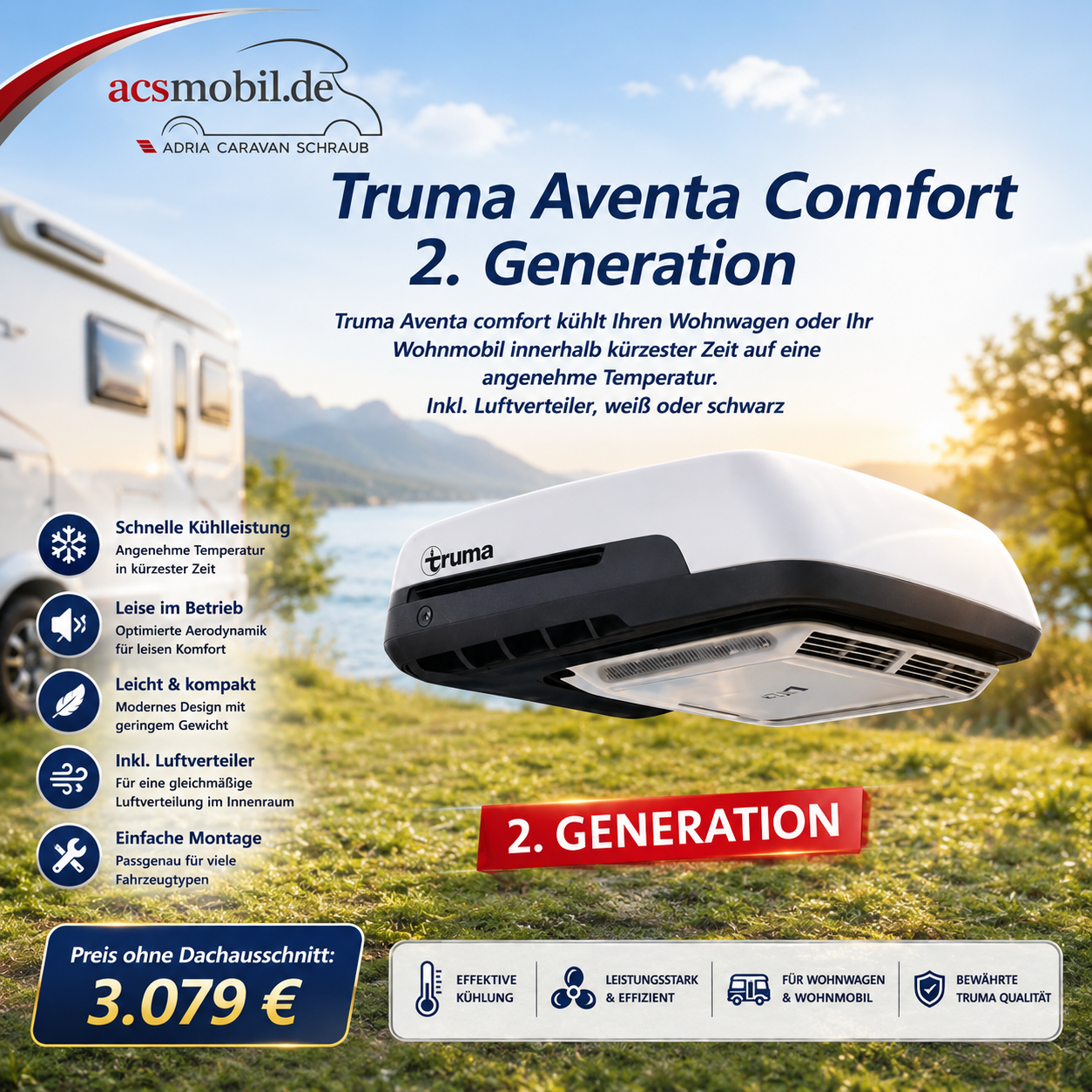 Truma Aventa Comfort 2. Generation inklusive Montage zum Komplettpreis