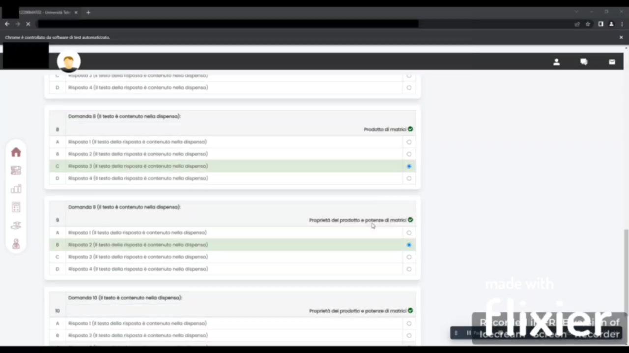 Licenza Watcher completamento materia
