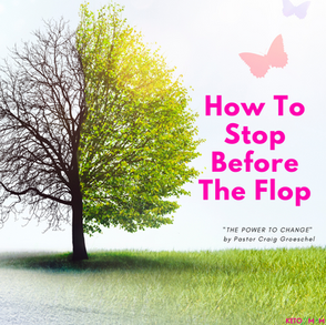 How To Stop Before The Flop (The Power To Change by Craig Groeschel)