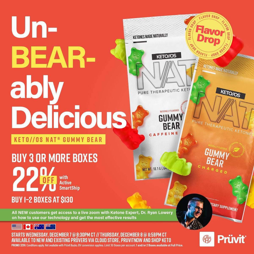 KETO//OS NAT® Gummy Bear