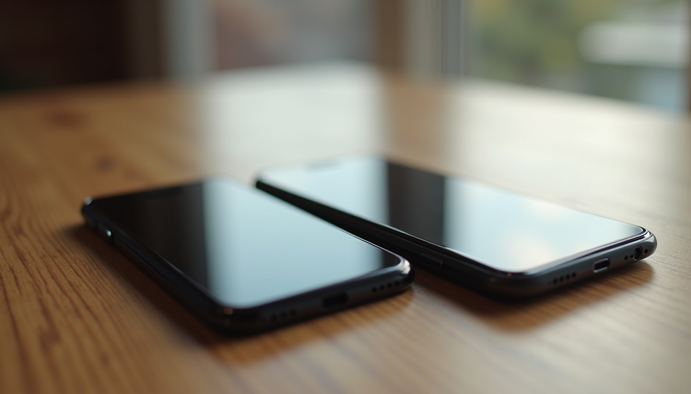 iPhone 15 to iPhone 17 on the table for comparison