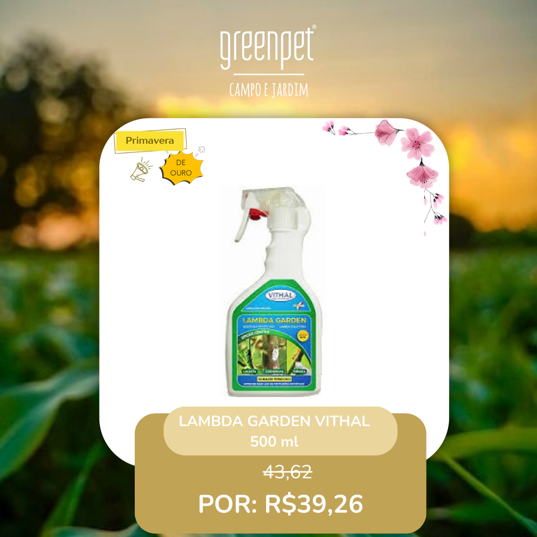 LAMBDA GARDEN INSETICIDA PRONTO USO VITHAL 500ml
