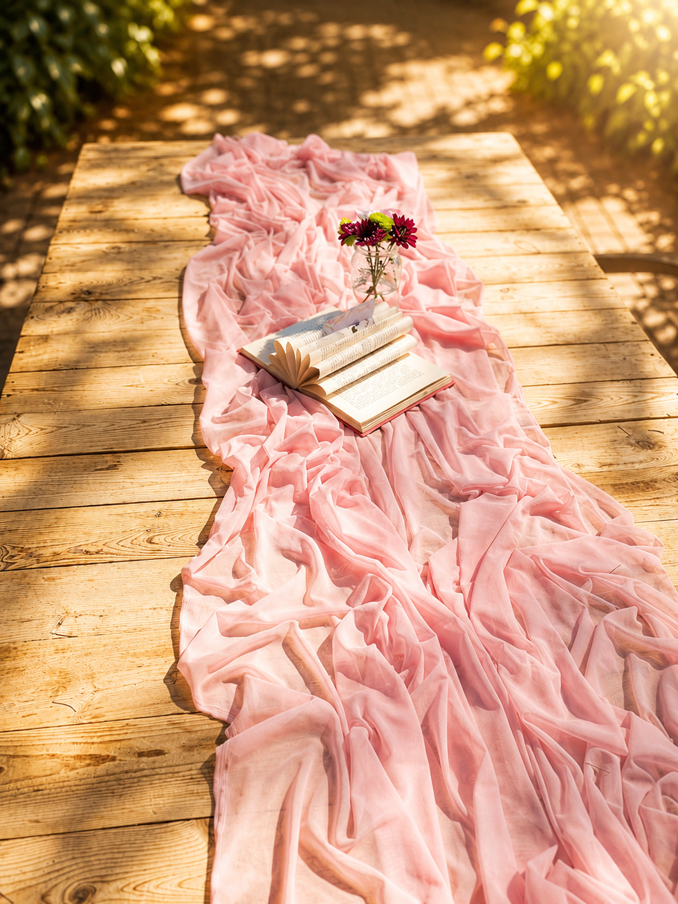 Mothers day decor pink runner'