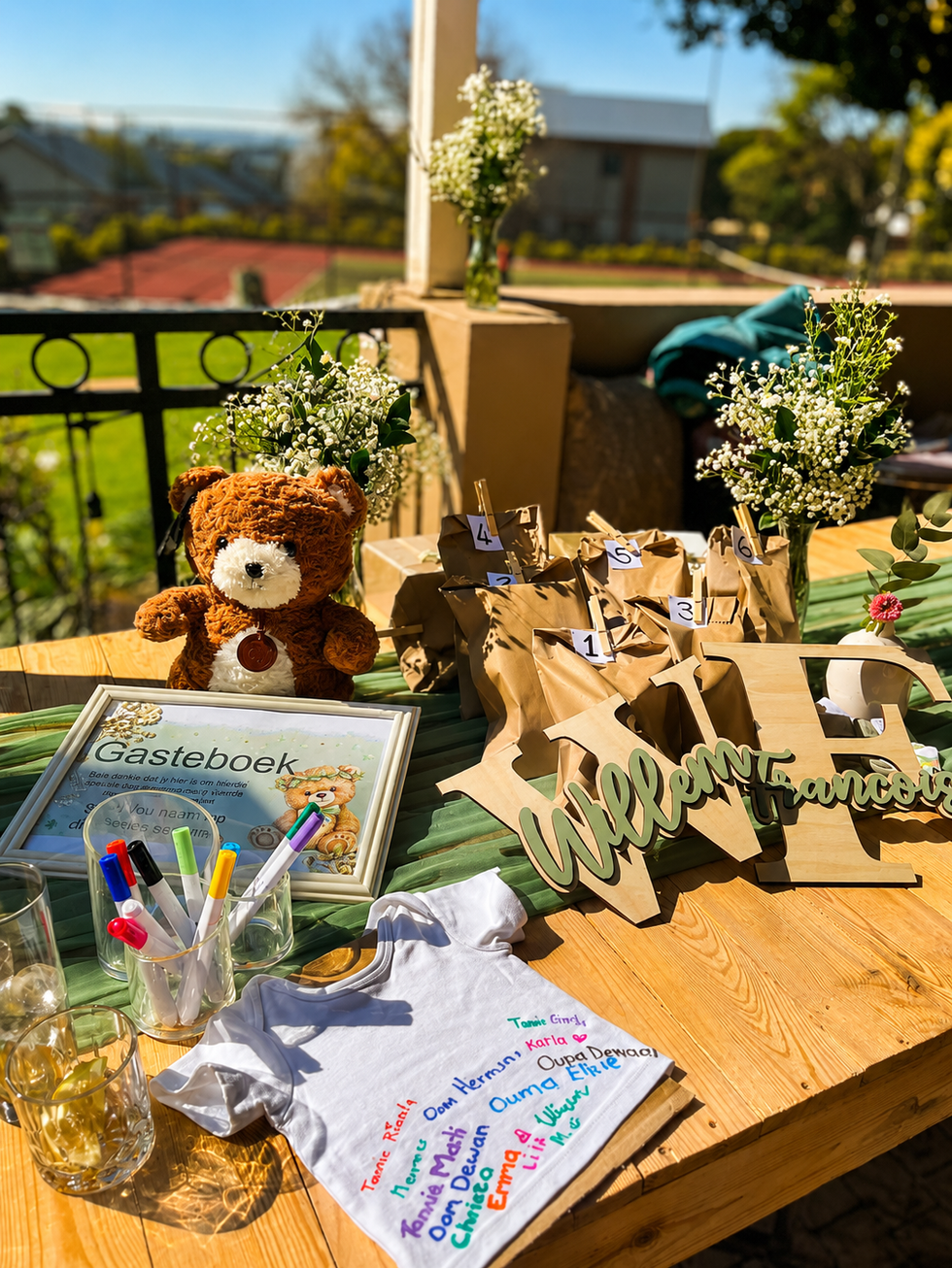 Warm welcome on a sunlit patio