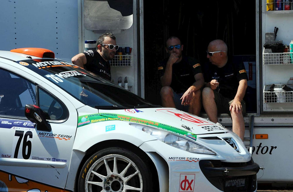 La 207 Super2000 nel paddock della 47° Malegno-Ossimo-Borno