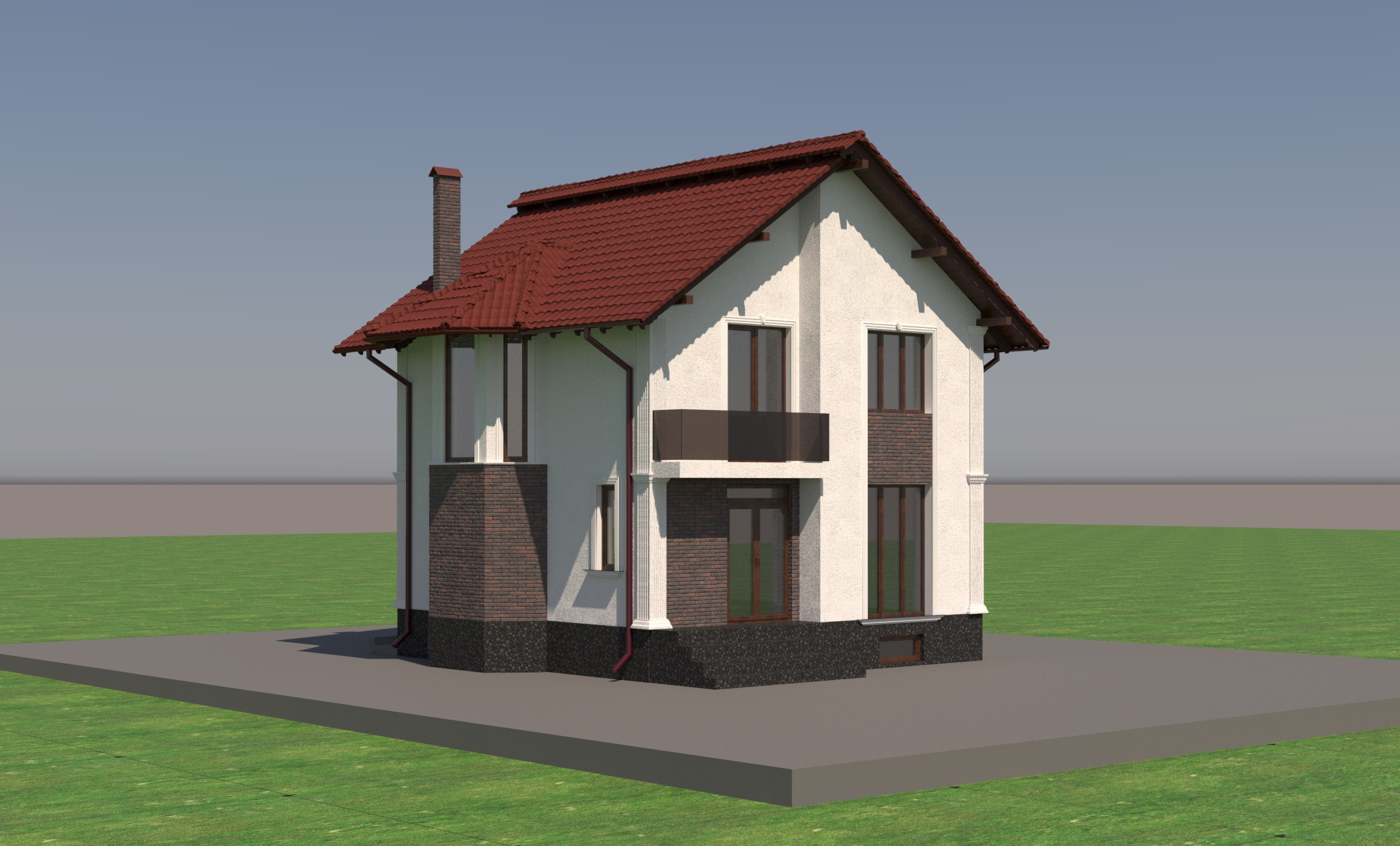 Casa #005. Casa tip Parter+Mansarda (P+M)