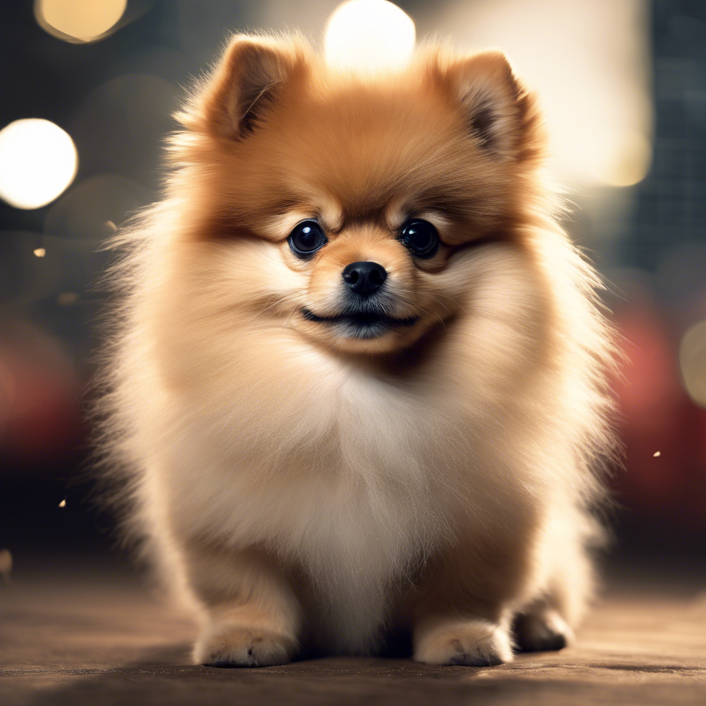 Playful Pomeranian puppy