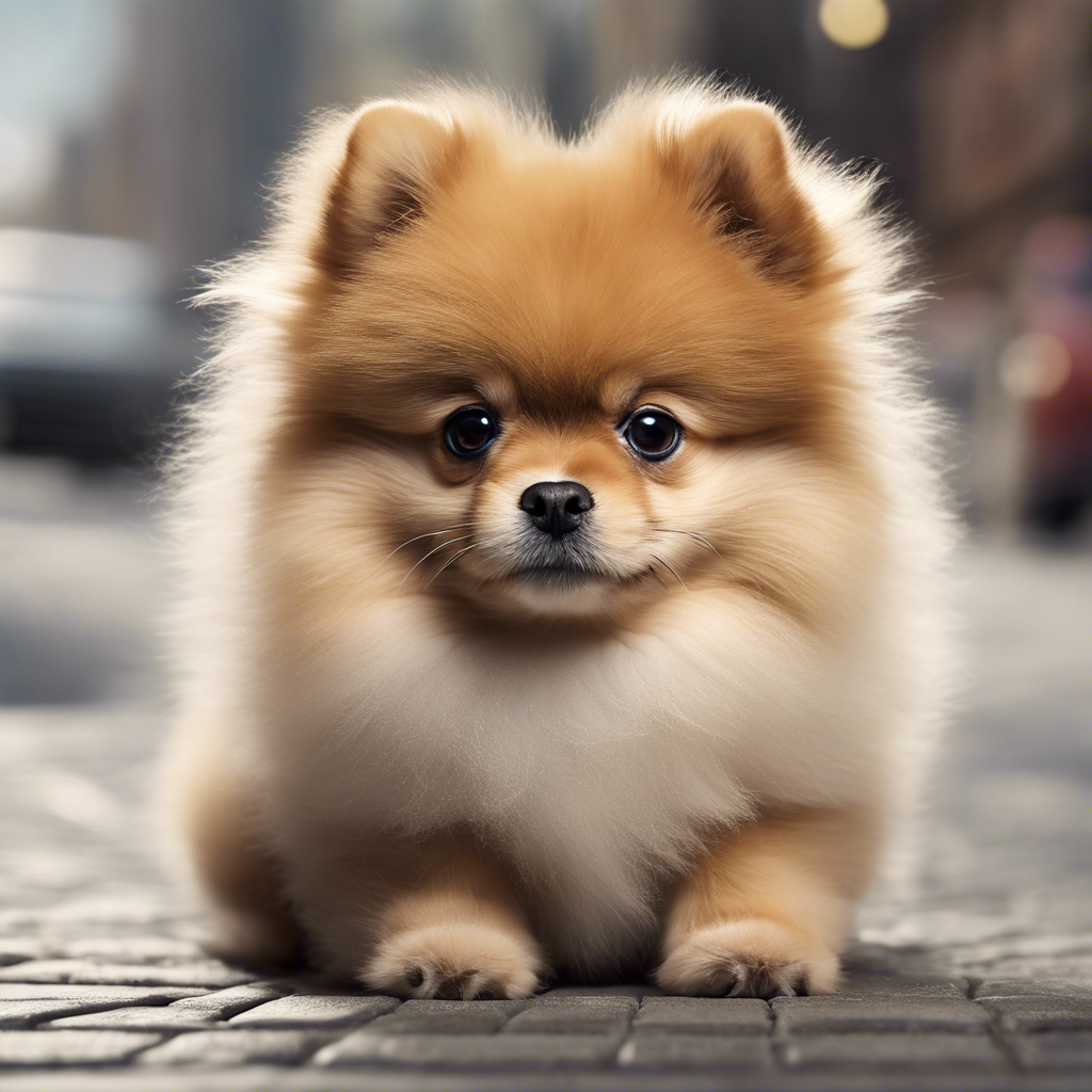 Two cute Pomeranian puppies