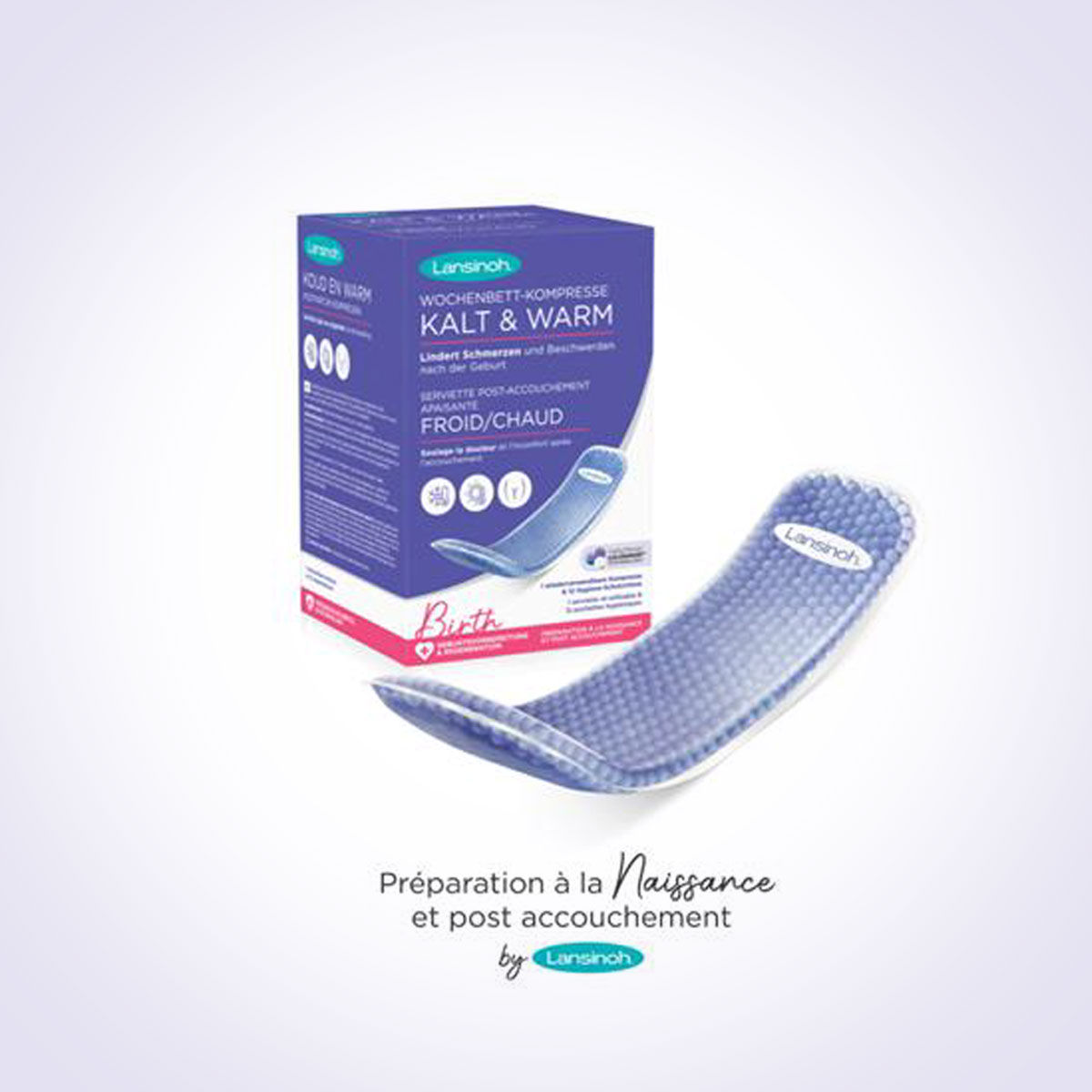 Serviette Post-Accouchement apaisante froid/chaud