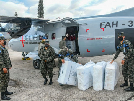FFAA inició este día el traslado de las juntas receptoras de votos a Gracias Lempiras