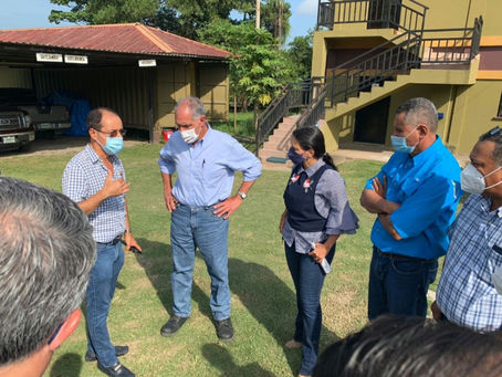 Tito Asfura y Ébal Díaz se comprometen a seguir impulsando el sector palmero