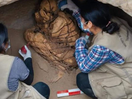 Encuentran momia de unos 800 años en Perú