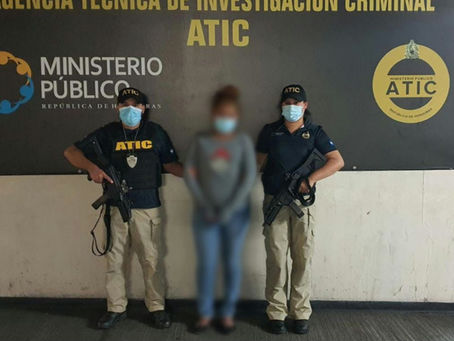 Capturan a pandillera de Mara 18
