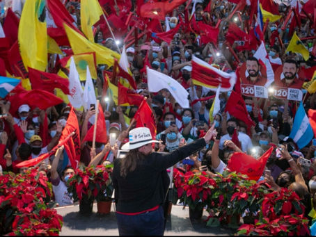 Xiomara Castro cierra campaña en Tegucigalpa