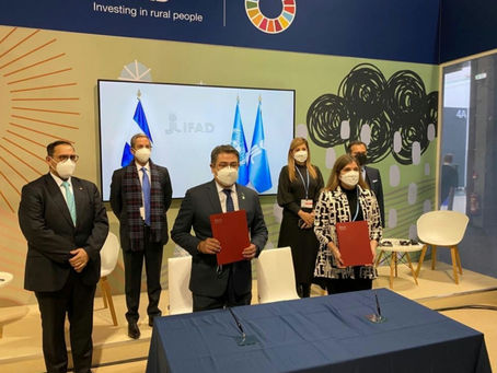 Honduras y FIDA firman convenio de acceso a Fondo Verde del Clima para desarrollar agricultura