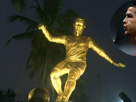 Revuelo en la India por estatua de CR7