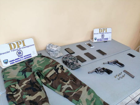 Por tenencia y porte ilegal de arma son detenidos tres supuestos integrantes de la Mara Salvatrucha 
