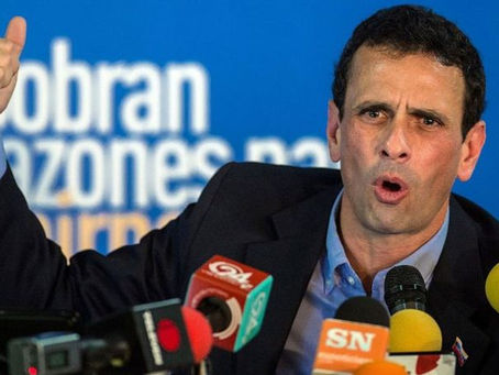 Capriles atribuye derrota en elecciones a la falta de unidad de oposición venezolana