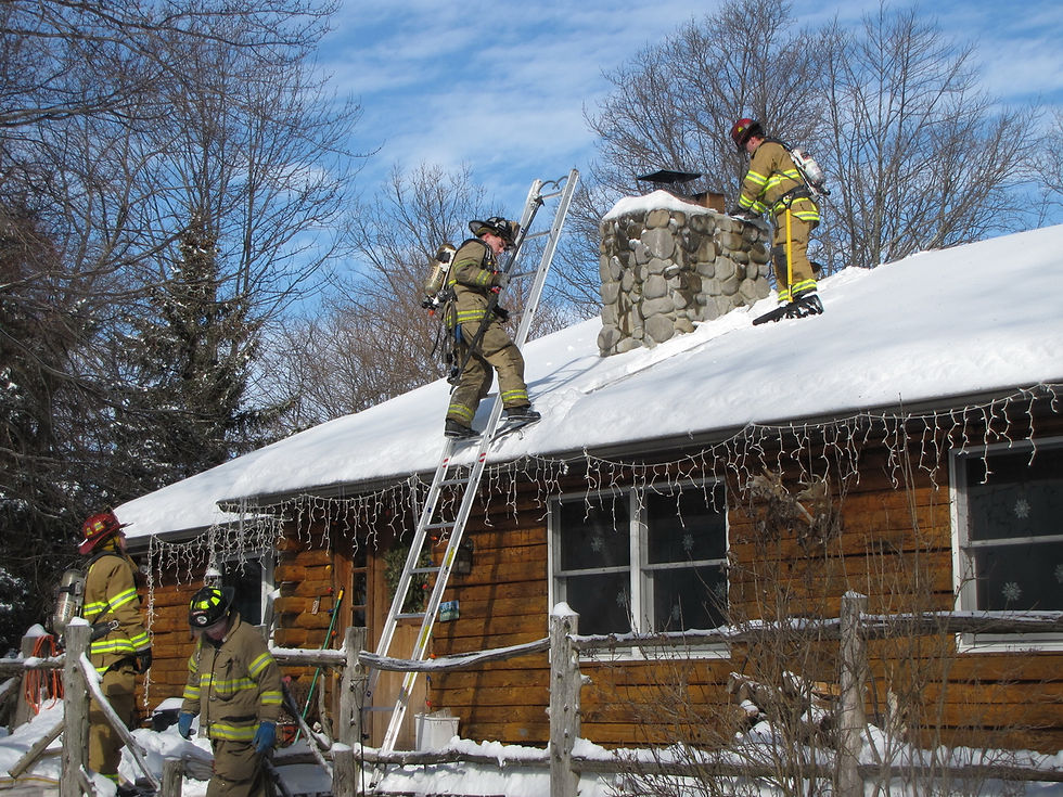Chimney Fire 2-7-2014 Photos by Deb S
