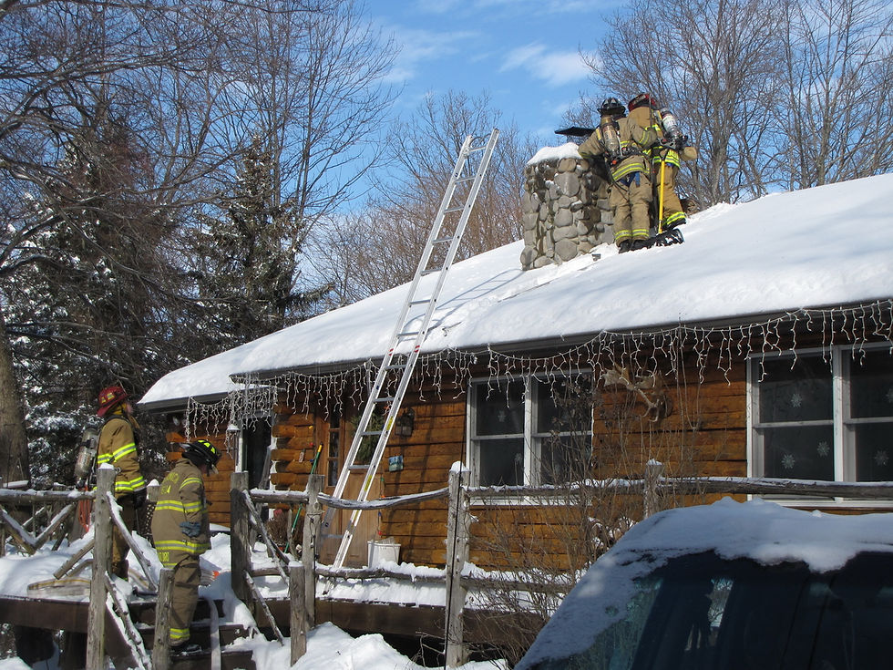 Chimney Fire 2-7-2014 Photos by Deb S