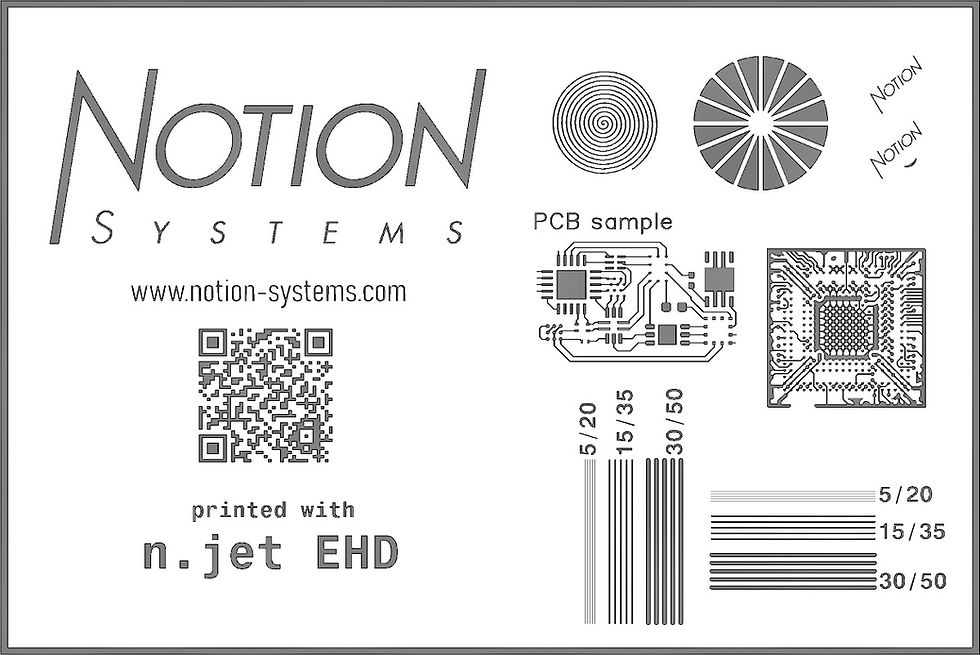 Image 6: Printed EHD sample