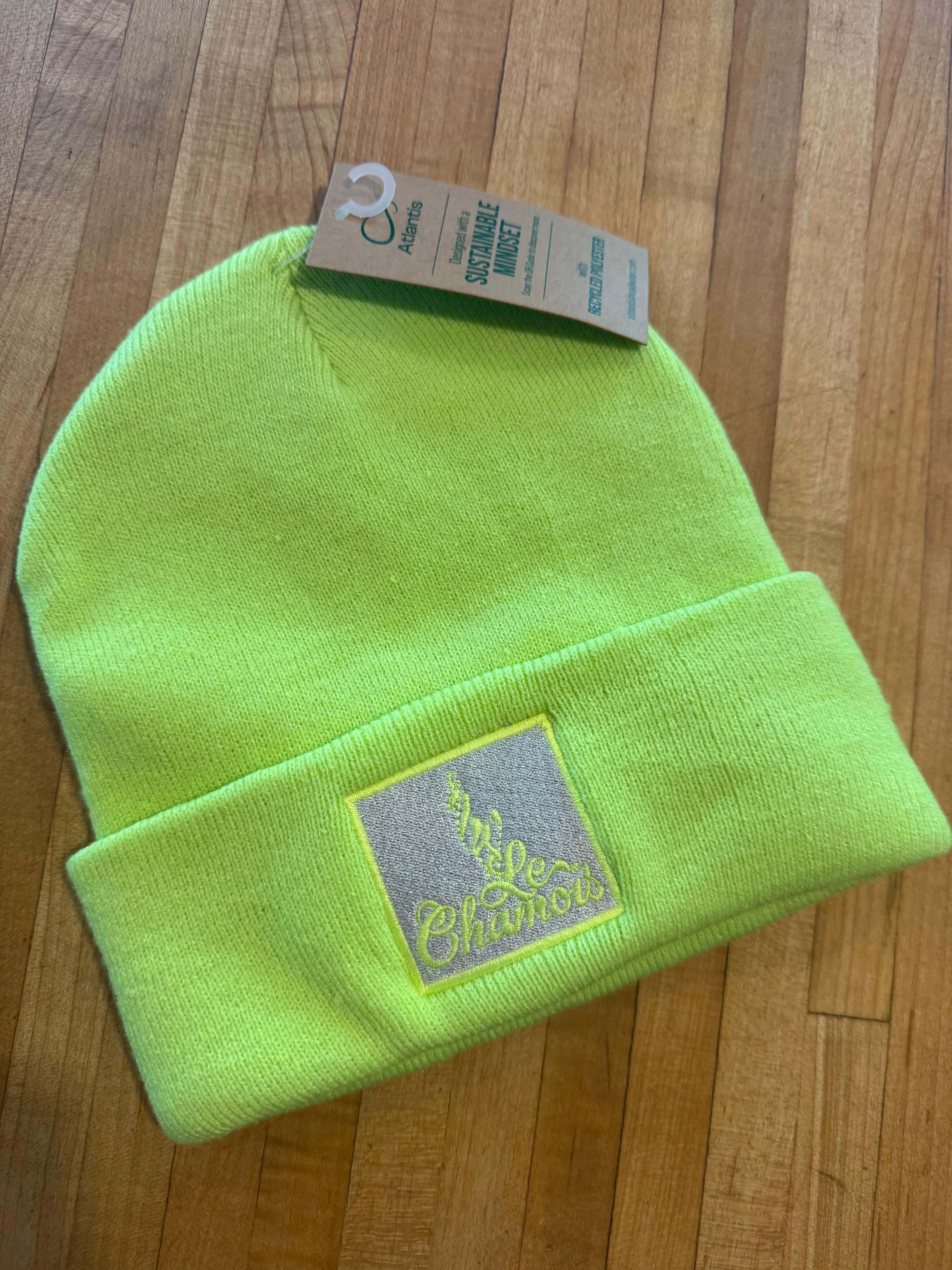 Chamois Patch Beanie - High Viz Yellow